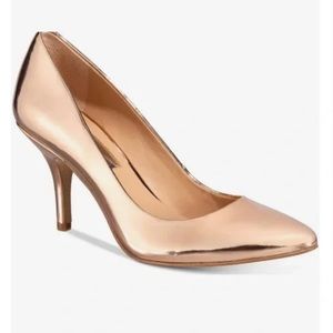 INC pumps - rose gold
